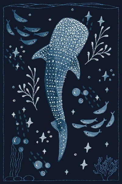Whales: Ocean Garden Whale Shark by Kelsey Emblow