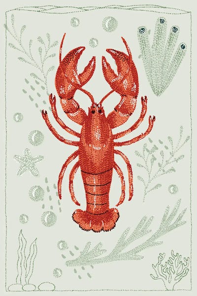 Lobsters: Ocean Garden Lobster by Kelsey Emblow