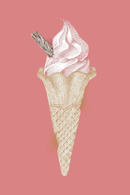 Summer Seaside 99 Ice Cream by Kelsey Emblow wall art