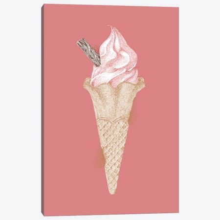 Summer Seaside 99 Ice Cream Canvas Print #KBW5} by Kelsey Emblow Art Print