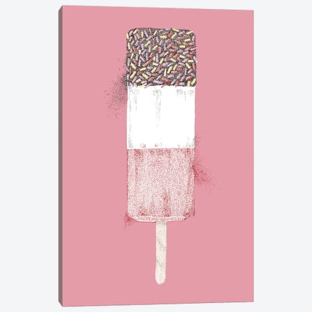 Summer Seaside Ice Lolly Canvas Print #KBW7} by Kelsey Emblow Canvas Art Print