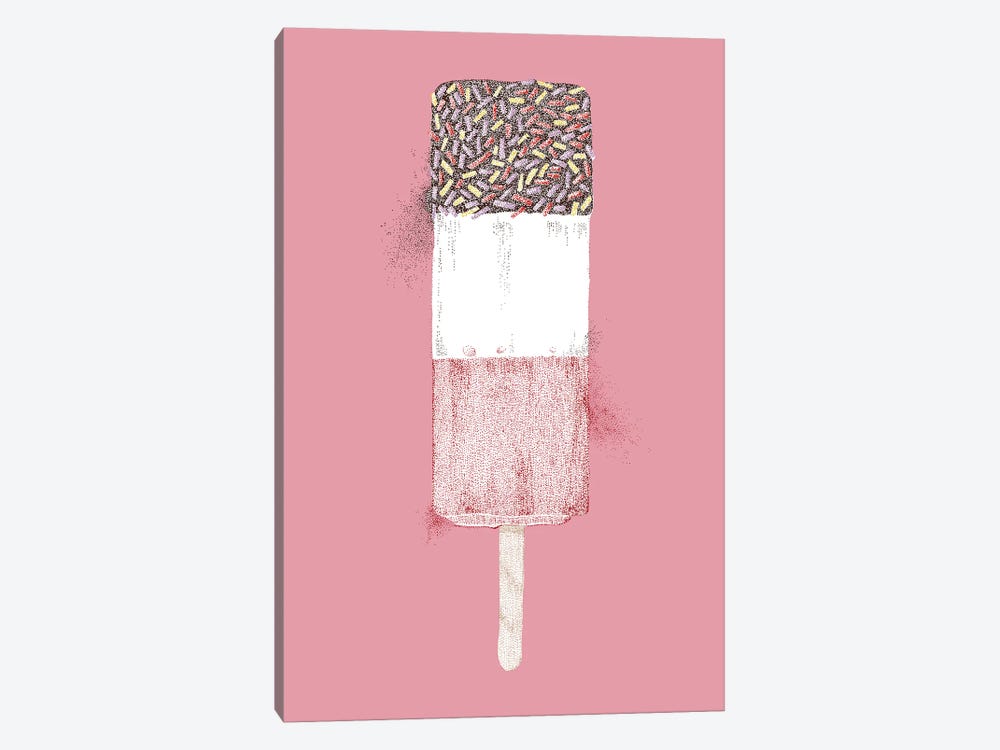 Summer Seaside Ice Lolly by Kelsey Emblow 1-piece Canvas Print