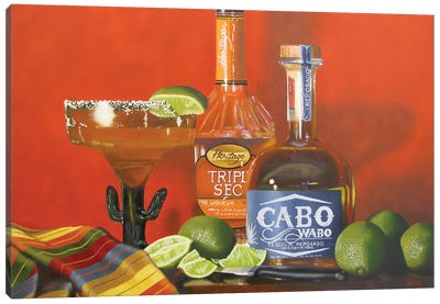 Cabo Wabo Margarita Canvas Art Print - Lemon & Lime Art