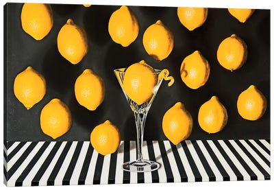 Lemondrop Martini Canvas Art Print - Drink & Beverage Art