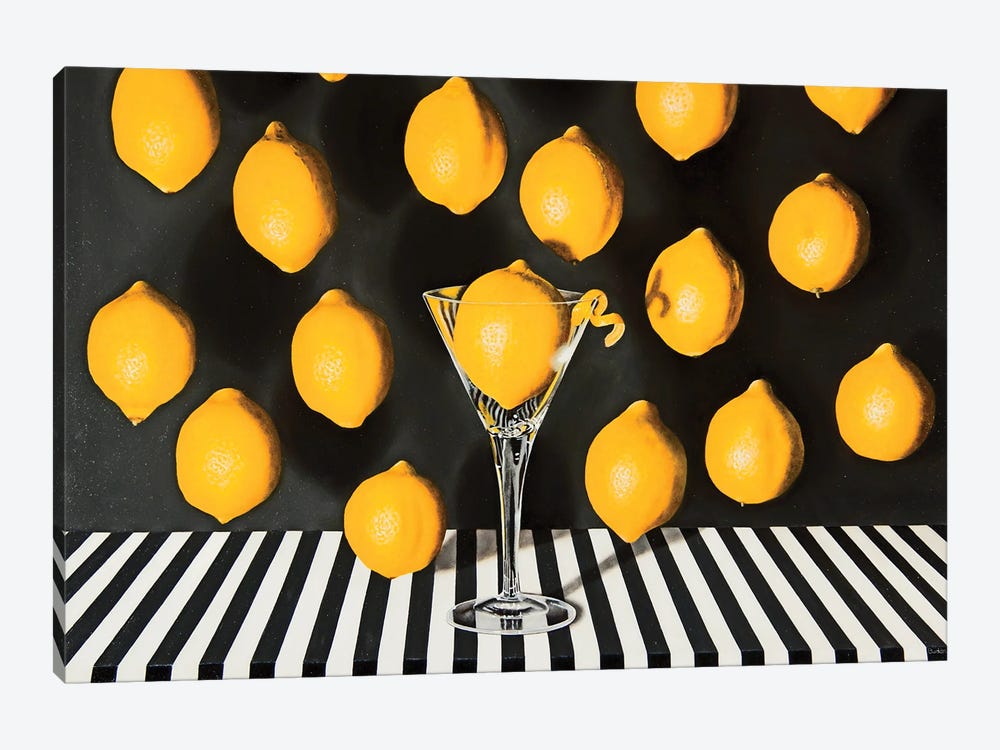 Lemondrop Martini by Karen Budan 1-piece Canvas Artwork