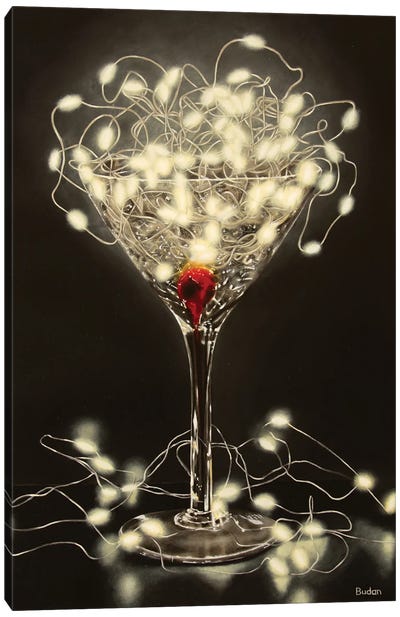 Light Martini Canvas Art Print - Karen Budan