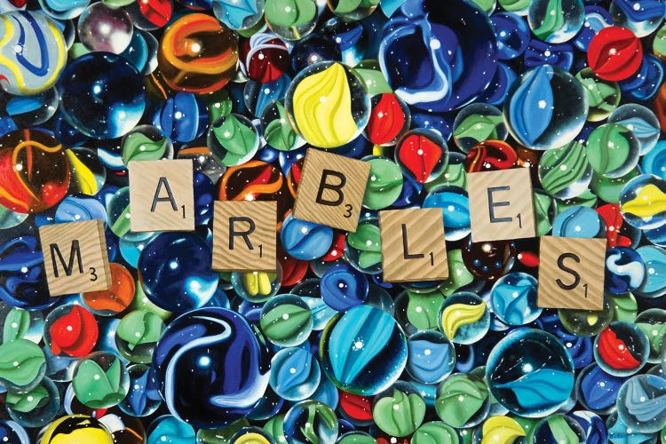 Marbles For 11 Points by Karen Budan wall art