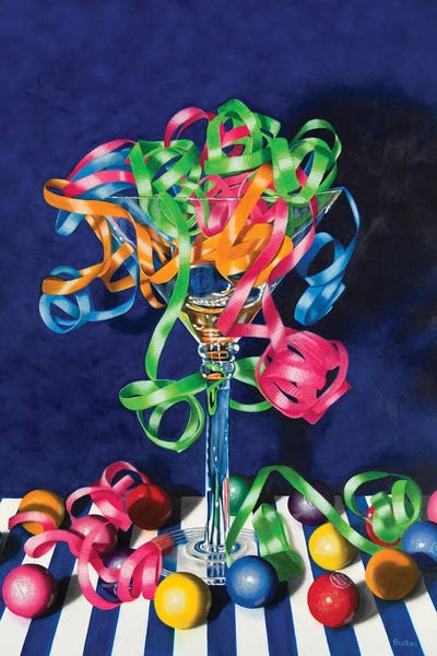 Preppy Pop Art: Merry Martini by Karen Budan