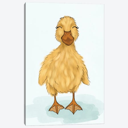 Baby Duck Canvas Print #KBY100} by Katie Bryant Canvas Art