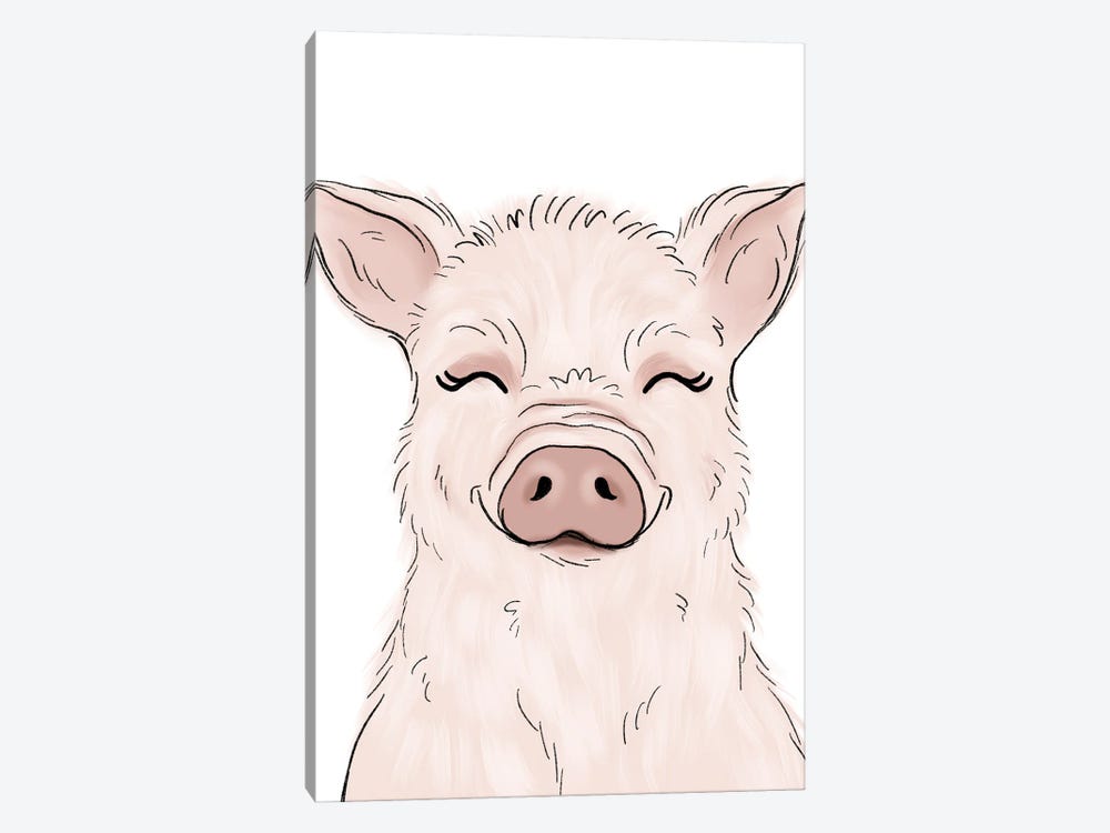 Pig by Katie Bryant 1-piece Canvas Art