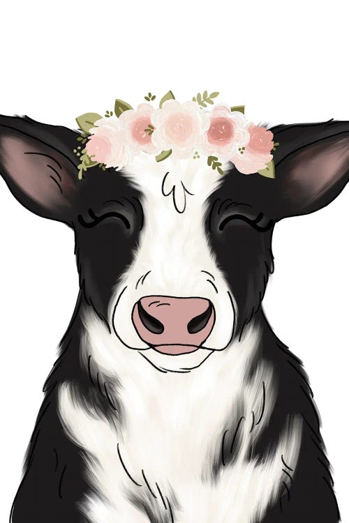 Floral Crown Cow