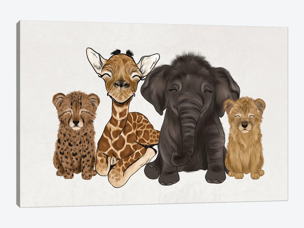 Safari Babies by Katie Bryant 1-piece Art Print
