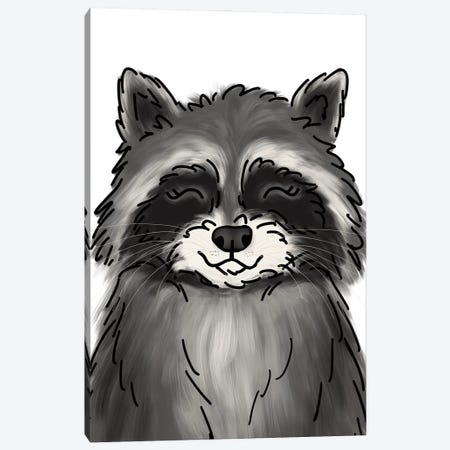 Raccoon Canvas Print #KBY122} by Katie Bryant Canvas Art