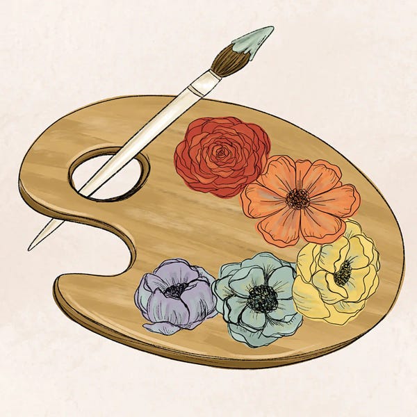 Creativity: Floral Art Palette by Katie Bryant