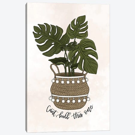 Can't Kill This One - Monstera Canvas Print #KBY139} by Katie Bryant Canvas Art Print