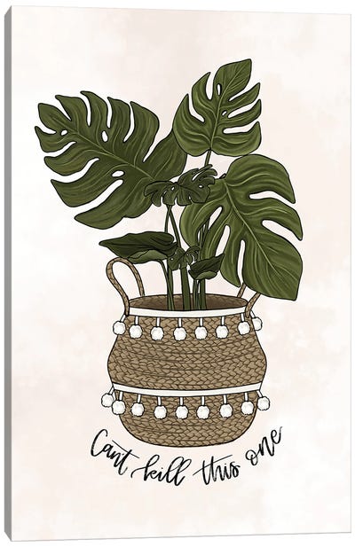 Can't Kill This One - Monstera Canvas Art Print - Katie Bryant