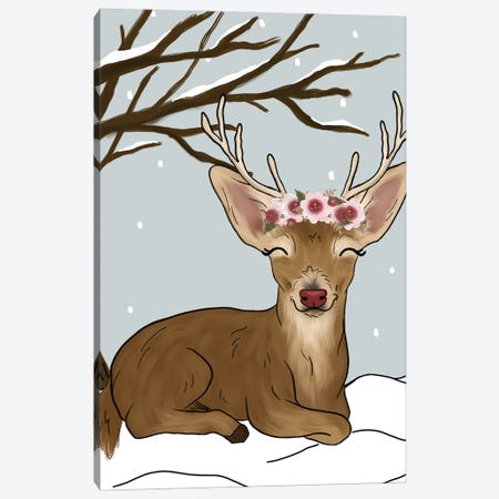 Christmas Reindeer Canvas Print #KBY13} by Katie Bryant Canvas Print