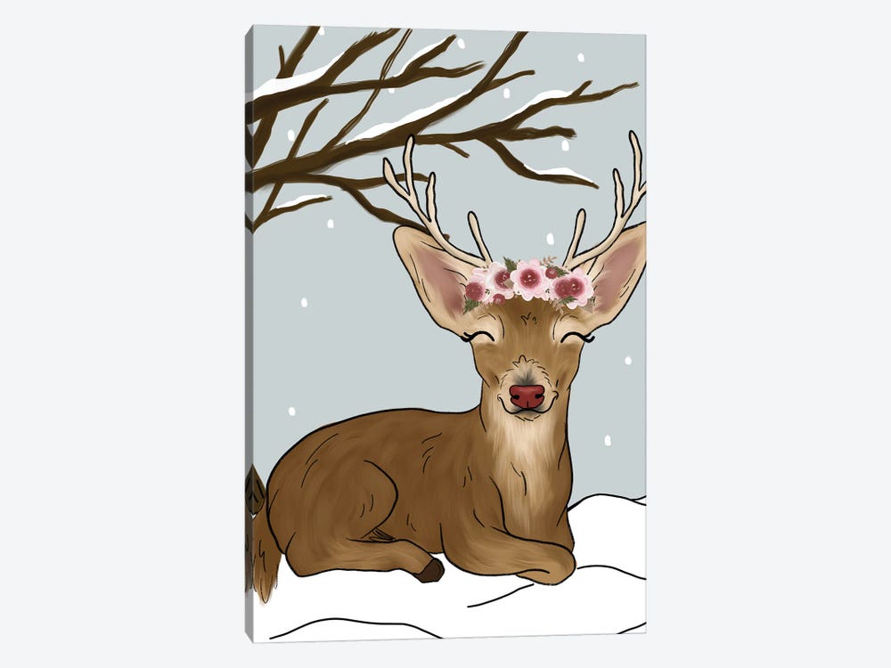 Christmas Reindeer by Katie Bryant 1-piece Art Print