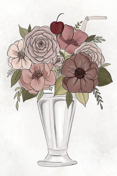 Floral Milkshake by Katie Bryant canvas print