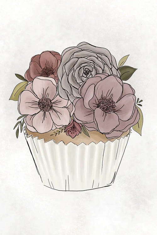 Floral Cupcake