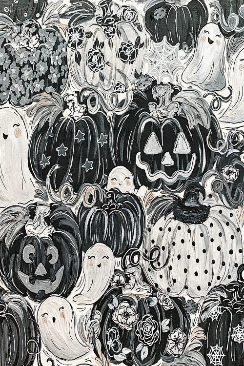 Ghostly Pattern Pumpkins