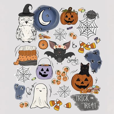 Spooky Feels by Katie Bryant framed canvas print