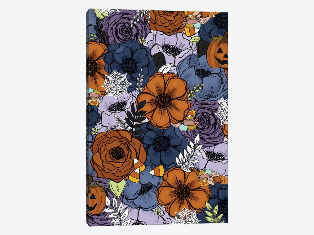Spooky Sketched Florals by Katie Bryant 1-piece Art Print