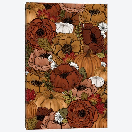 Fall Florals Canvas Print #KBY164} by Katie Bryant Art Print
