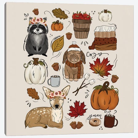 Fall Feels Canvas Print #KBY166} by Katie Bryant Canvas Print