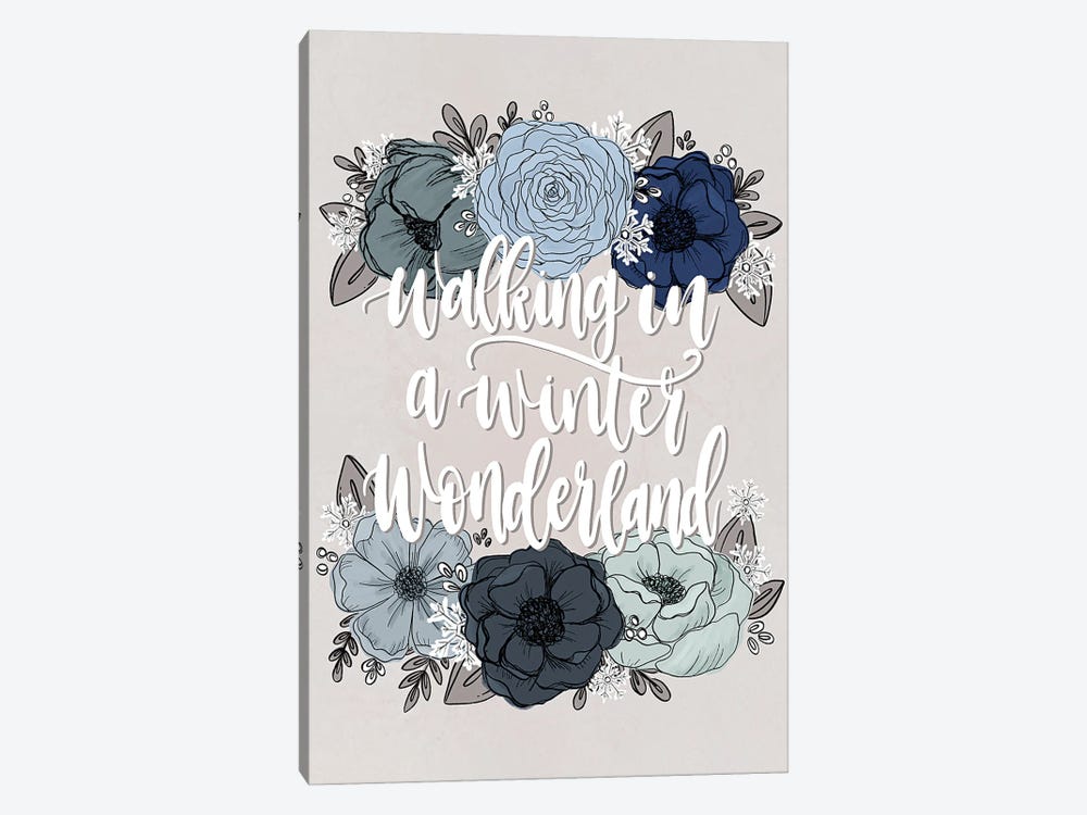 Winter Wonderland Florals by Katie Bryant 1-piece Canvas Art