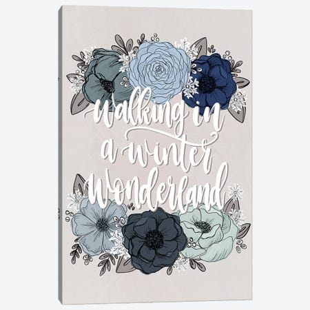 Winter Wonderland Florals Canvas Print #KBY168} by Katie Bryant Canvas Wall Art