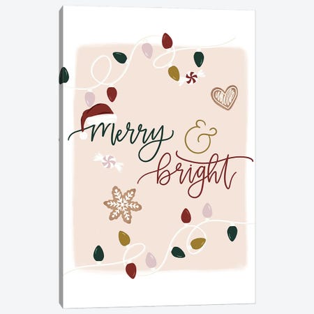 Merry & Bright Florals Canvas Print #KBY171} by Katie Bryant Art Print