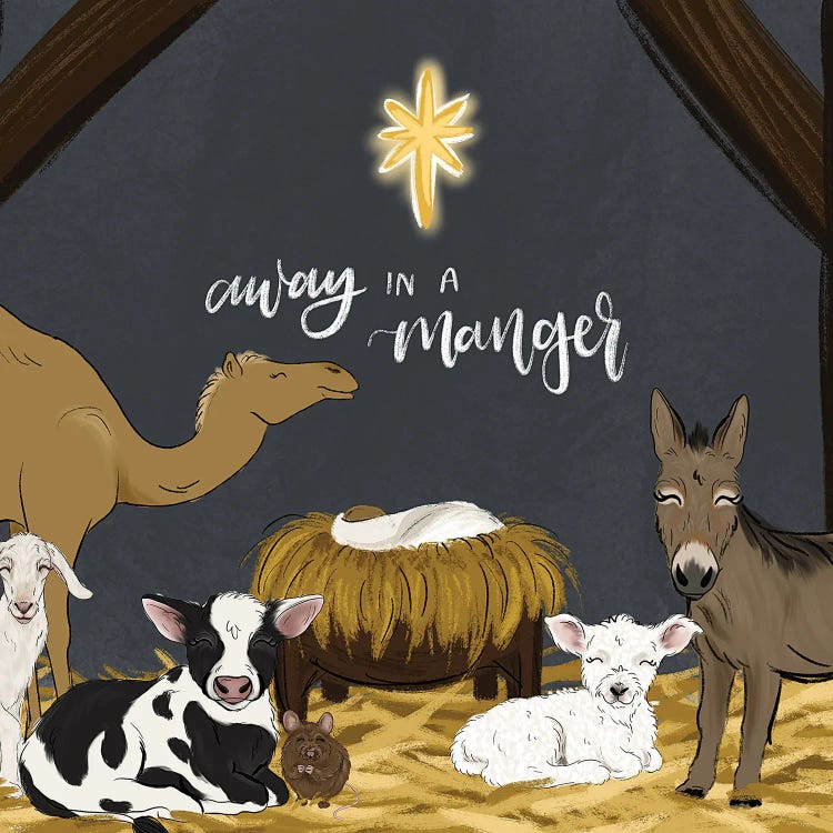 Manger Friends by Katie Bryant wall art