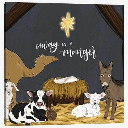 Manger Friends Canvas Print #KBY172} by Katie Bryant Canvas Print
