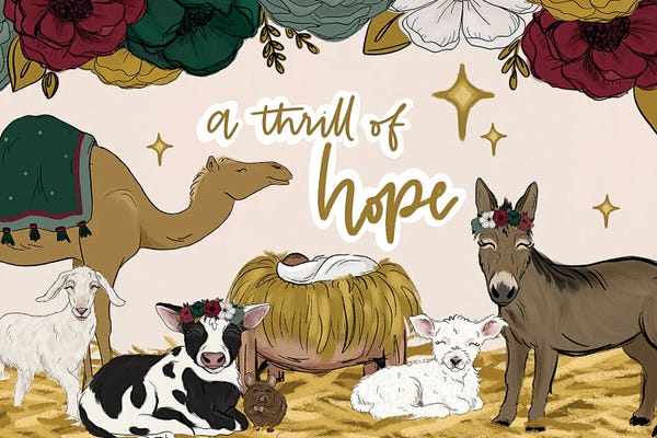 Christmas Signs & Sentiments: A Thrill Of Hope Manger Friends by Katie Bryant