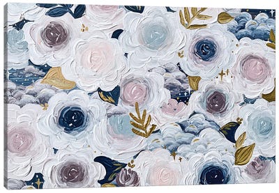 Dreamy Florals Canvas Art Print - Floral & Botanical Patterns