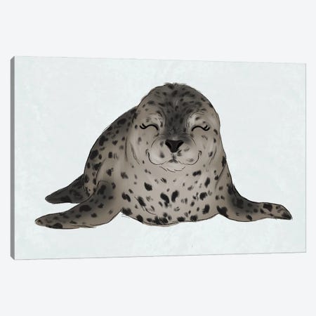 Baby Seal Canvas Print #KBY17} by Katie Bryant Canvas Artwork