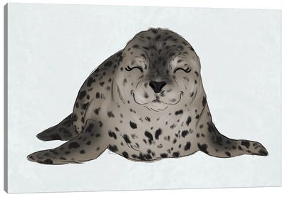 Baby Seal Canvas Art Print - Katie Bryant