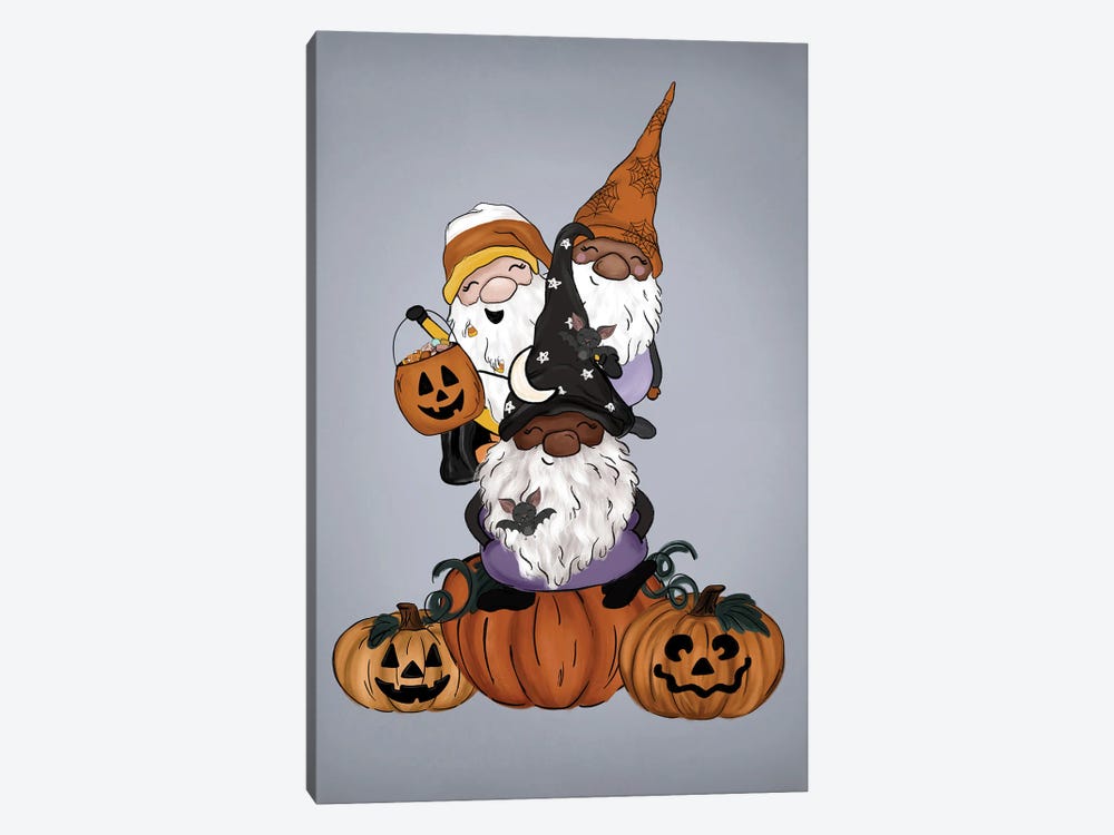 Spooky Gnomes Vertical by Katie Bryant 1-piece Canvas Artwork