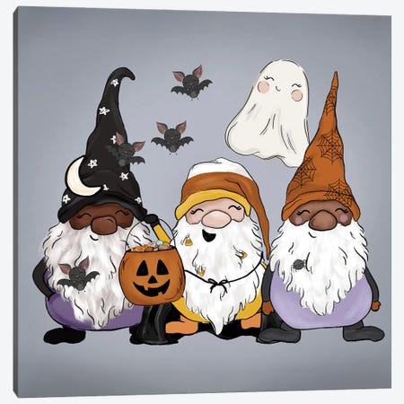 Spooky Gnomes Horizontal Canvas Print #KBY183} by Katie Bryant Canvas Wall Art