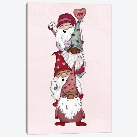 Love Gnomes (Vertical) Canvas Print #KBY191} by Katie Bryant Canvas Print