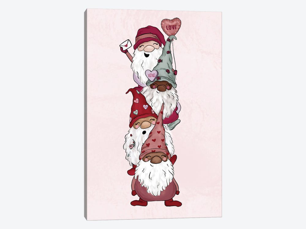 Love Gnomes (Vertical) by Katie Bryant 1-piece Canvas Wall Art