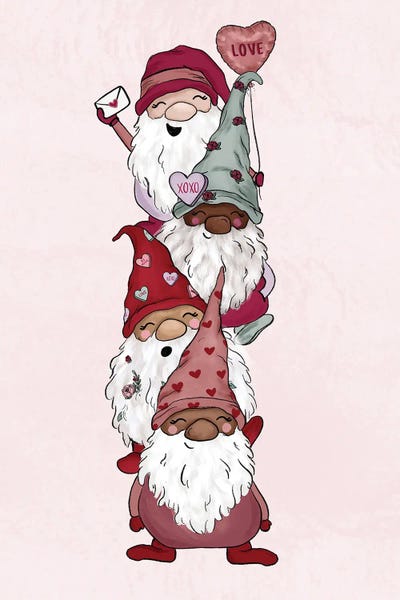 Gnomes: Love Gnomes (Vertical) by Katie Bryant