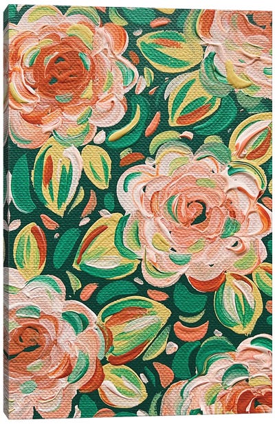 Citrus Florals Canvas Art Print - Katie Bryant