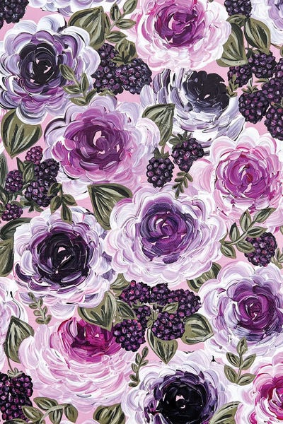 Floral & Botanical Patterns: Blackberry Florals by Katie Bryant