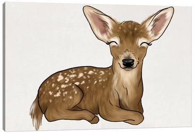 Baby Deer Canvas Art Print - Katie Bryant