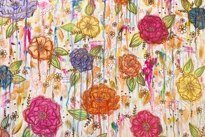 Creative Mess Florals Horizontal by Katie Bryant canvas print