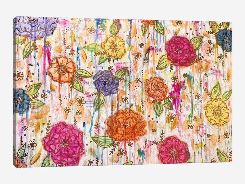 Creative Mess Florals Horizontal by Katie Bryant 1-piece Canvas Art