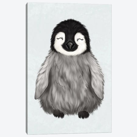 Baby Penguin Canvas Print #KBY22} by Katie Bryant Canvas Artwork
