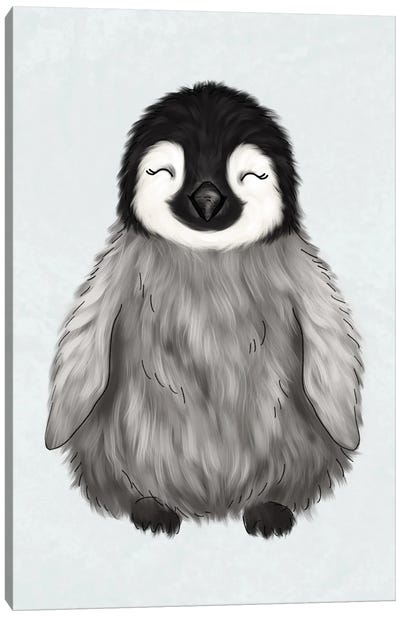 Baby Penguin Canvas Art Print - Katie Bryant